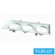 UNIVERSO Süllyesztett spot keret 3*AR111 fehér 475x175mm / kivágás 460x160mm