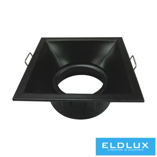 UNIVERSO Süllyesztett spot lámpa 1xPAR16 foglalat nélkül IP20 Fekete 90x90x40mm kivágás:D82mm