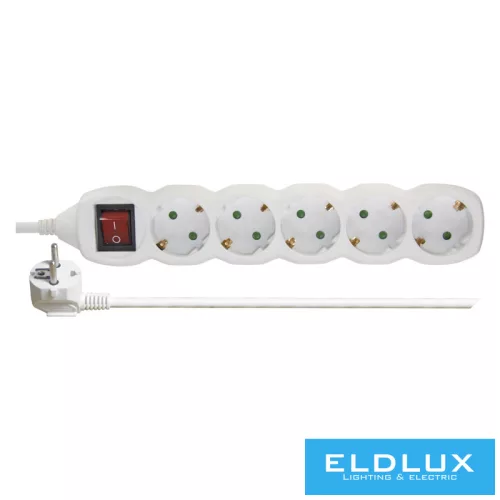 EMOS elosztó (hosszabbító) 5 aljzat 3m 1.5mm² kapcsolható