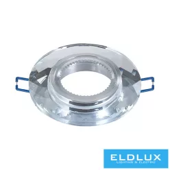   UNIVERSO Süllyesztett spot lámpa 1xPAR16 foglalat nélkül IP20 Króm D95x25mm kivágás:D60mm