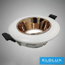   UNIVERSO süllyesztett spot lámpatest GU10 Max 60w fehér/arany