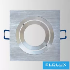   UNIVERSO Süllyesztett spot lámpatest 1*MR16 króm 92x92x29mm/∅80mm