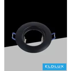   UNIVERSO Süllyesztett spot lámpatest 1XGU10 Max.40w fekete D86mm/D55mm