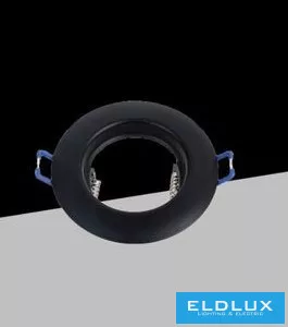 UNIVERSO Süllyesztett spot lámpatest 1XGU10 Max.40w fekete D86mm/D55mm