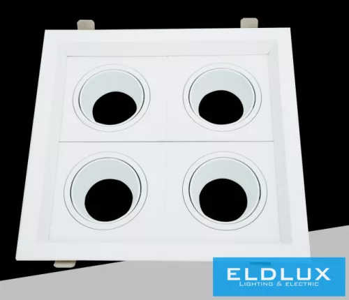 UNIVERSO Süllyesztett spot lámpatest 4xGU10 fehér