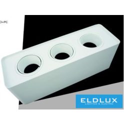   UNIVERSO Falon kívüli spotlámpa 3xPAR16 foglalat nélkül IP20 Fehér 298x88x110mm