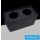 UNIVERSO Spot lámpatest IP20 Fekete 2xGU10