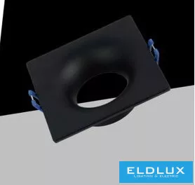 UNIVERSO Süllyesztett spot lámpa 1xGU10 IP20 Fekete 83x83x45mm kivágás:D75mm 5év