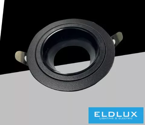 UNIVERSO süllyesztett spot lámpa 1xGU10 IP20 D87x30mm kivágás:D75mm fekete 5év