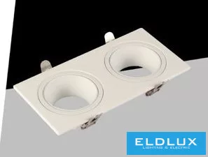 UNIVERSO Süllyesztett spot lámpa 1xGU10 IP20 Fehér 175x88x31mm kivágás:160x75mm 5év