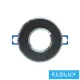 UNIVERSO Vizzáró süllyesztett lámpatest 1xPAR16 foglalat nélkül IP44 Fekete D85x32mm Kivágás:D65mm