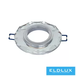   UNIVERSO Süllyesztett lámpatest 1xPAR16 foglalat nélkül IP20 Króm D91x25mm Kivágás:D60mm