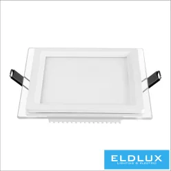   UNIVERSO Négyzet alakú süllyesztett LED panel 9w 780lm CCT/kap. 120° IP20 Fehér 120x120mm kivágás:95x95mm