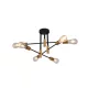 UNIVERSO Mennyezeti lámpa 6xE27 max.40w D520x270mm IP20 Óarany/fekete 5év