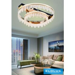   UNIVERSO Kristály üveg mennyezeti lámpa 72w 5760lm CCT rosegold D600x200mm