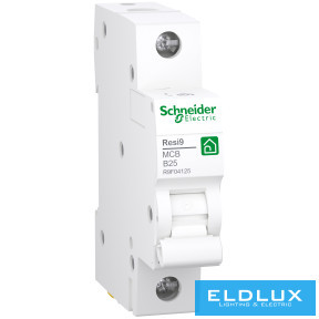 Schneider Kismegszakító 1P 25A B-jelleg 230V AC 4.5kA/60898 Resi9 F