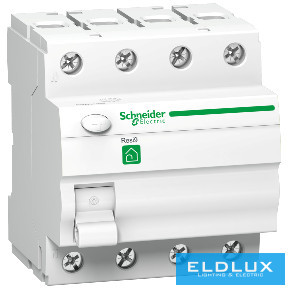 Schneider Áram-védőkapcsoló (Fi-relé) analóg 4P 40A 30mA AC-típus 6kA Resi9 R