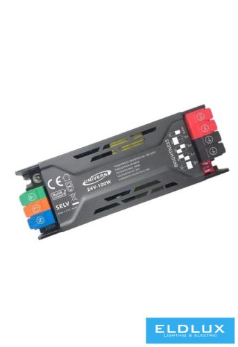 UNIVERSO Dimmelhető fémházas tápegység DC:24V 100w 4.16A IP20 140x50x23mm 3év