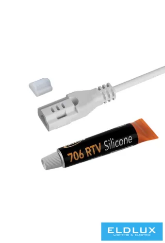 UNIVERSO ES24V széria vízálló LED szalaghoz betápkábel vízzáró szilikonnal