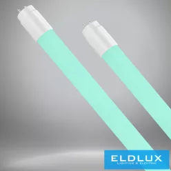   UNIVERSO T8 üveges LED fénycső 2 oldalos 18w zöld fényű 610lm 1200mm fehér