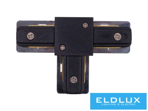 ELDLUX Egyfázisú sínhez T alakú csatlakozó fekete