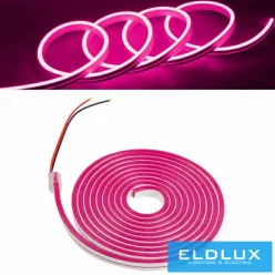   UNIVERSO Neon LED szalag 12v 2835-120D-8w/M Rózsaszín IP65 5M