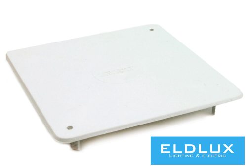 Dietzel Kötődoboz fedél (MÜDK) négyzetes csavaros fehér műanyag 100mm x 100mm AK/RD 100