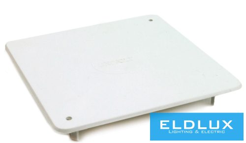 Dietzel Kötődoboz fedél (MÜDK) négyzetes csavaros fehér műanyag 200mm x 200mm AK/RD 200