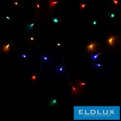   WISDOM fényfüzér multi fényű 200LED 4x0.6m átlátszó kábellel Max Cs. 4db 8 fun. IP44