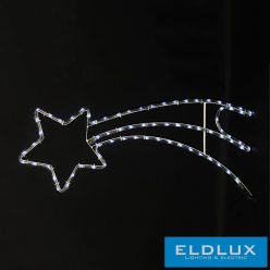   WISDOM Ablakdekoráció csillag hideg fény 66LED 8 fun. 80x32cm IP44