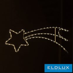   WISDOM Ablakdekoráció csillag meleg fény 66LED 8 fun. 80x32cm IP44