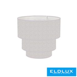   ELDLUX Függeszték 3 rétegű körös v-szürke len ernyővel