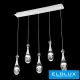 ELDLUX MEDÚZA függeszték 5×5W NW króm