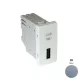 45383_SPR USB-A töltő, ezüst - 1 modul