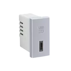 45387_SAL USB-C töltő, alumínium - 1 modul