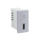 45387_SAL USB-C töltő, alumínium - 1 modul