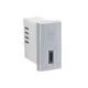 45387_SAL USB-C töltő, alumínium - 1 modul