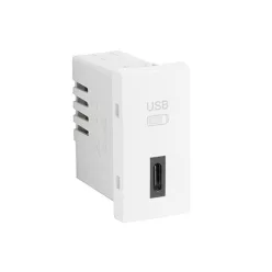 45387_SBM USB-C töltő, matt fehér - 1 modul