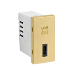 45387_SDU USB-C töltő, arany - 1 modul