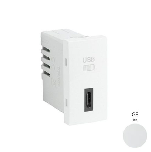 45387_SGE USB-C töltő, jég - 1 modul