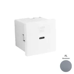 45398_SAL USB-C gyorstöltő aljzat  (30W), alumínium