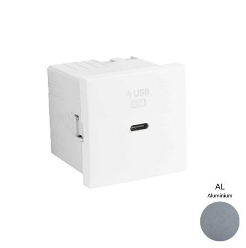 45398_SAL USB-C gyorstöltő aljzat  (30W), alumínium