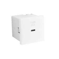 45398_SBM USB-C gyorstöltő aljzat  (30W), matt fehér