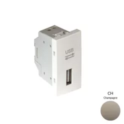   45437_SCH USB-A adatkommunikációs aljzat, pezsgő - 1 modul