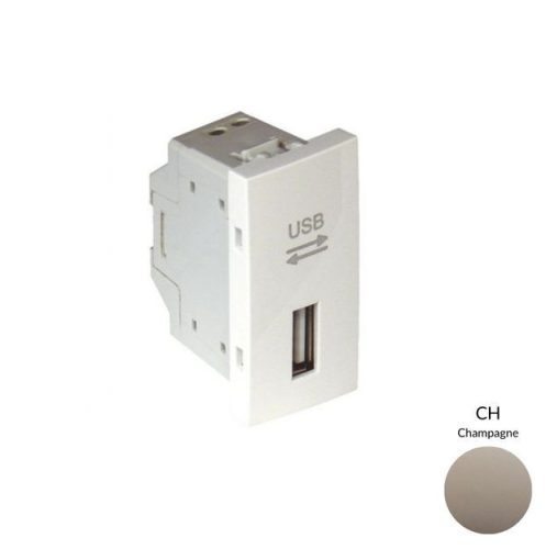 45437_SCH USB-A adatkommunikációs aljzat, pezsgő - 1 modul