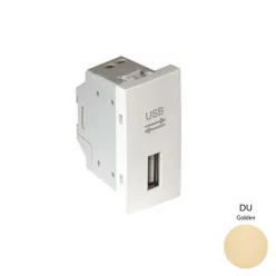 45437_SDU USB-A adatkommunikációs aljzat, arany - 1 modul