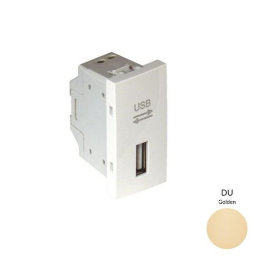 45437_SDU USB-A adatkommunikációs aljzat, arany - 1 modul