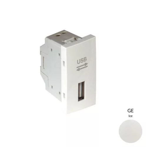 45437_SGE USB-A adatkommunikációs aljzat, jég - 1 modul