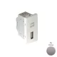 45437_SPL USB-A adatkommunikációs aljzat, platina - 1 modul