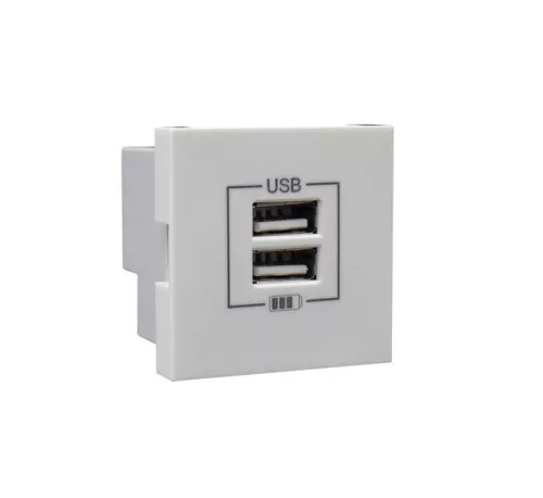 45439_SBR dupla USB töltő (2x USB-A), fehér